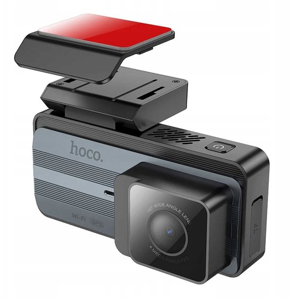Κάμερα αυτοκινήτου HOCO με οθόνη 3,69" 2K GPS DV11 ασημί γκρι