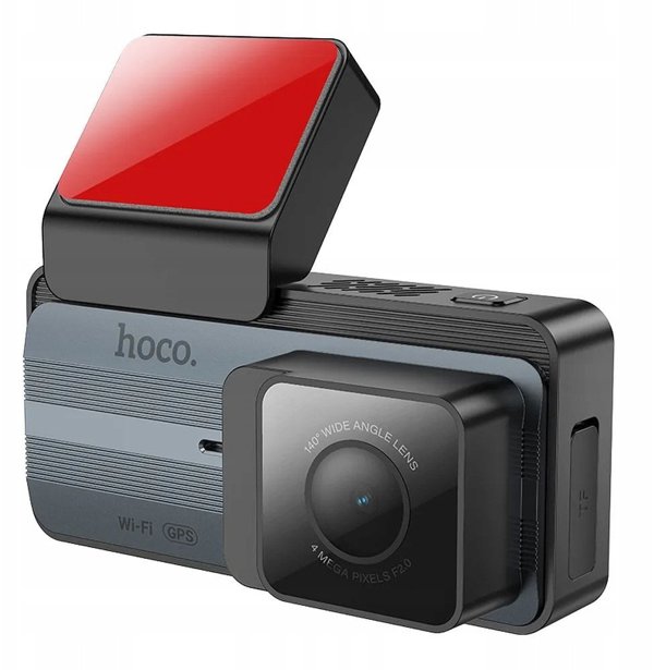 Κάμερα αυτοκινήτου HOCO με οθόνη 3,69" 2K GPS DV11 ασημί γκρι