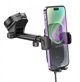 HOCO car holder with wireless charging windshield/center console 15W HW5 black HW5 black (6942007601450)