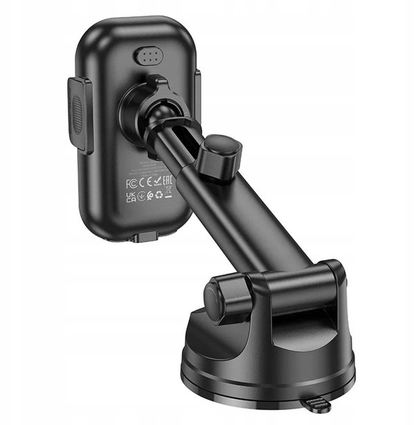 HOCO car holder with wireless charging windshield/center console 15W HW5 black HW5 black (6942007601450)