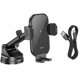 HOCO car holder with wireless charging windshield/center console 15W HW5 black HW5 black (6942007601450)