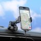 HOCO car holder with wireless charging windshield/center console 15W HW5 black HW5 black (6942007601450)