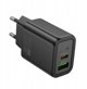 HOCO wall charger USB A+Type C PD QC3.0 3A 30W N63 black N63 black (6942007644358)