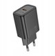HOCO wall charger USB A+Type C PD QC3.0 3A 30W N63 black N63 black (6942007644358)