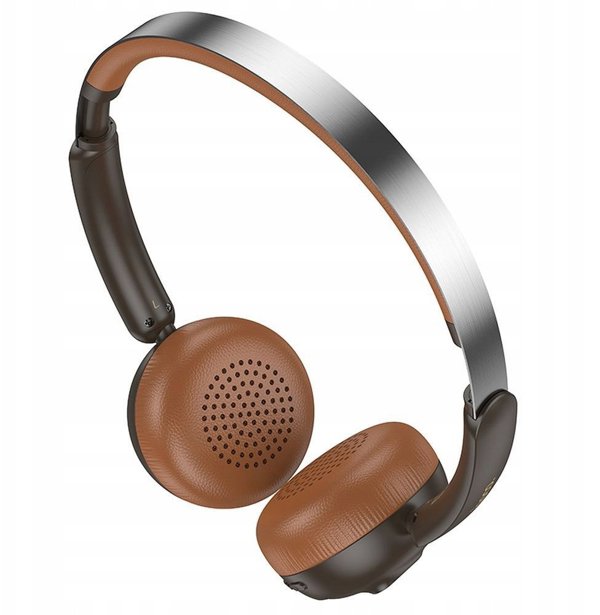 Hoco W62 Ασύρματα Ακουστικά Bluetooth Κεφαλής, Over-Ear, Καφέ
