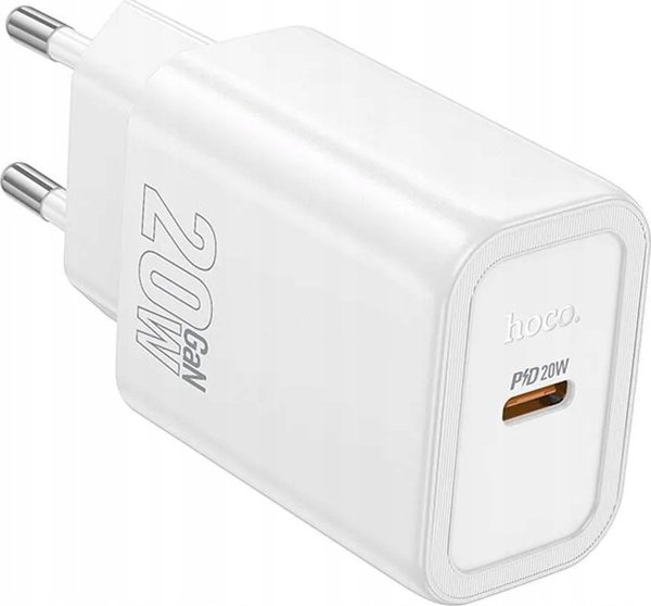 HOCO φορτιστής τοίχου Τύπος C PD QC 20W N60 λευκό