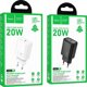 HOCO φορτιστής τοίχου Τύπος C PD QC 20W N60 λευκό