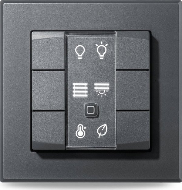 HomeMatic IP Homematic IP Επιτοίχιος Διακόπτης - 6-πλός, ανθρακί