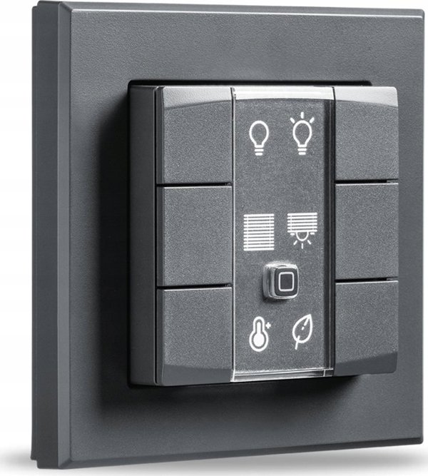 HomeMatic IP Homematic IP Επιτοίχιος Διακόπτης - 6-πλός, ανθρακί