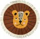 Home Styling Collection Χαλί για παιδιά με κρόσσια ANIMALS, Ø 90 cm