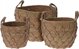 Home Styling Collection Καλάθια αποθήκευσης με λαβές, ιτιά και ρατάν, 3 τεμάχια