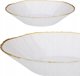Home Styling Collection Γυάλινος βαθύς πιάτο με χρυσή επένδυση DATURA, 20 cm