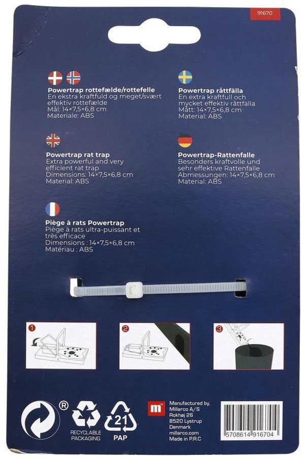 Home It Home it Garden® ισχυρή παγίδα για αρουραίους powertrap
