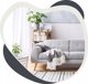 Home Styling Collection Πίνακας μαυροπίνακας με ξύλινη κορνίζα 100 x 70 εκ.