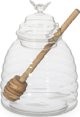 Βάζο μελιού με ξύλινο κουτάλι Homla MELLA, 0.46 l