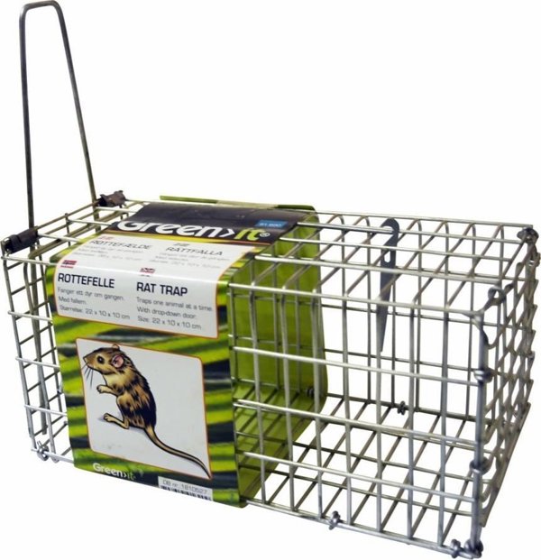 Παγίδα για αρουραίους Home It Green>it® 22 × 10 × 10 cm γαλβανισμένη