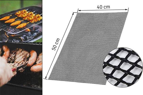Home Appliances Μάτα Να Γκριλ Τεφλόν Σιατκά Μπάρμπεκιου 50x40cm (Ag666d)