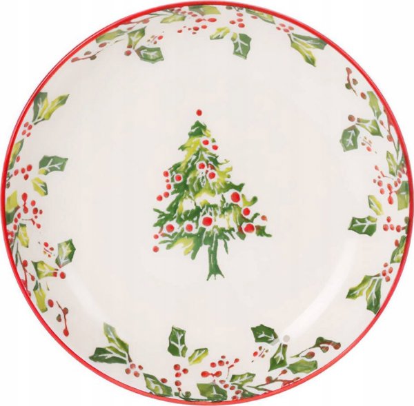 Home Styling Collection Χριστουγεννιάτικο βαθύ πιάτο από κεραμικό, Ø 21 cm