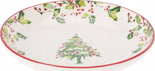Home Styling Collection Χριστουγεννιάτικο βαθύ πιάτο από κεραμικό, Ø 21 cm