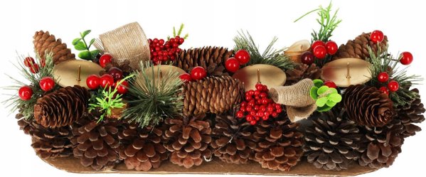Συλλογή Home Styling Advent στεφάνι, κουκουνάρι, 41 cm