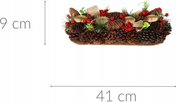 Συλλογή Home Styling Advent στεφάνι, κουκουνάρι, 41 cm