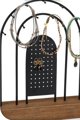 Home Styling Collection Μεταλλική Βάση για Κοσμήματα με Ξύλινη Βάση, 18 x 4,5 cm