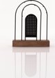 Home Styling Collection Μεταλλική Βάση για Κοσμήματα με Ξύλινη Βάση, 18 x 4,5 cm