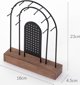 Home Styling Collection Μεταλλική Βάση για Κοσμήματα με Ξύλινη Βάση, 18 x 4,5 cm