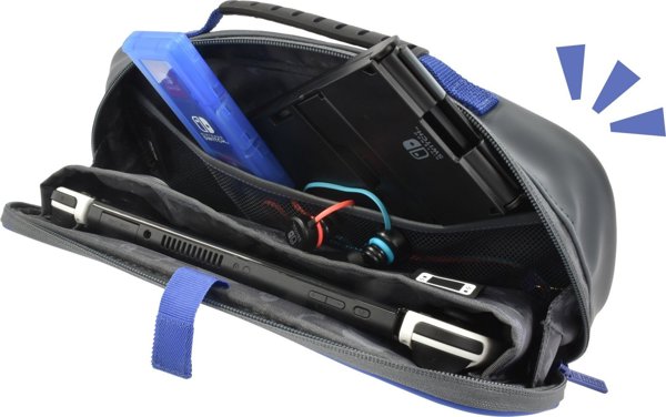 Hori Cargo Pouch Compact για Nintendo Switch, OLED & Lite - Pikachu, Gengar & Mimikyu, Πολύχρωμη Τσάντα Μεταφοράς