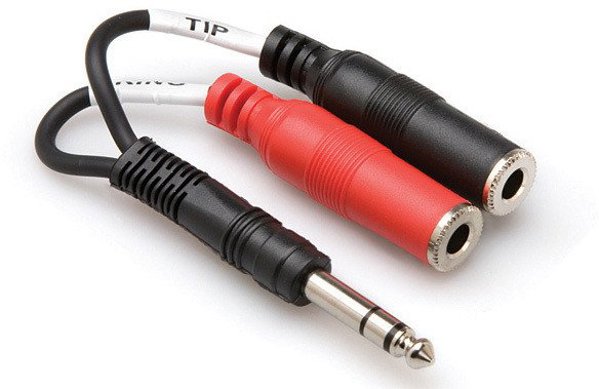 Hosa - Καλώδιο Stereo Breakout TRS 6.35mm σε 2 x TS 6.35mm (Y-Cable)