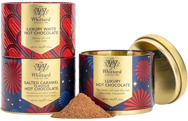 Σετ ζεστής σοκολάτας Whittard of Chelsea Luxury, 3 x 100 g