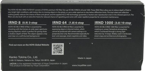 Hoya filter kit HD Mk II IRND Kit 72mm