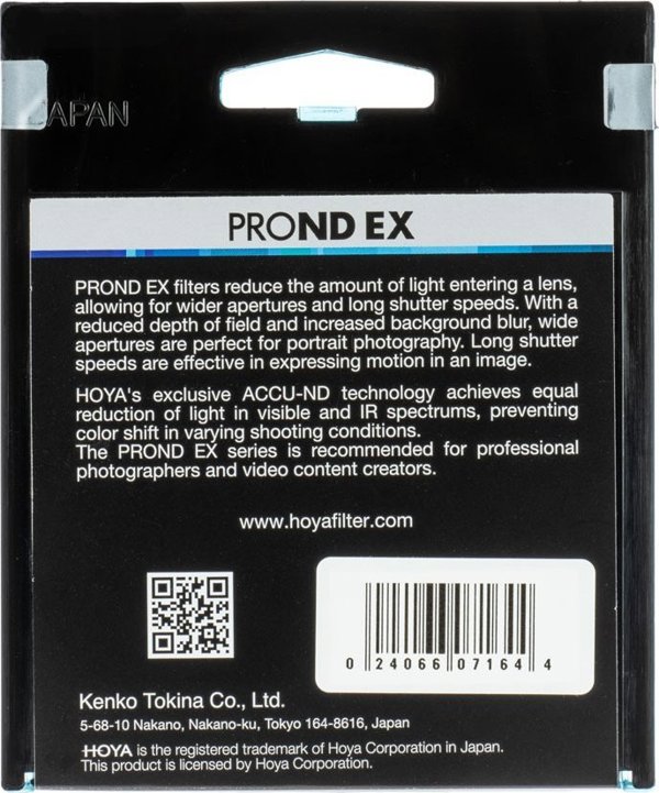 Hoya filter neutral density ProND EX 8 58mm