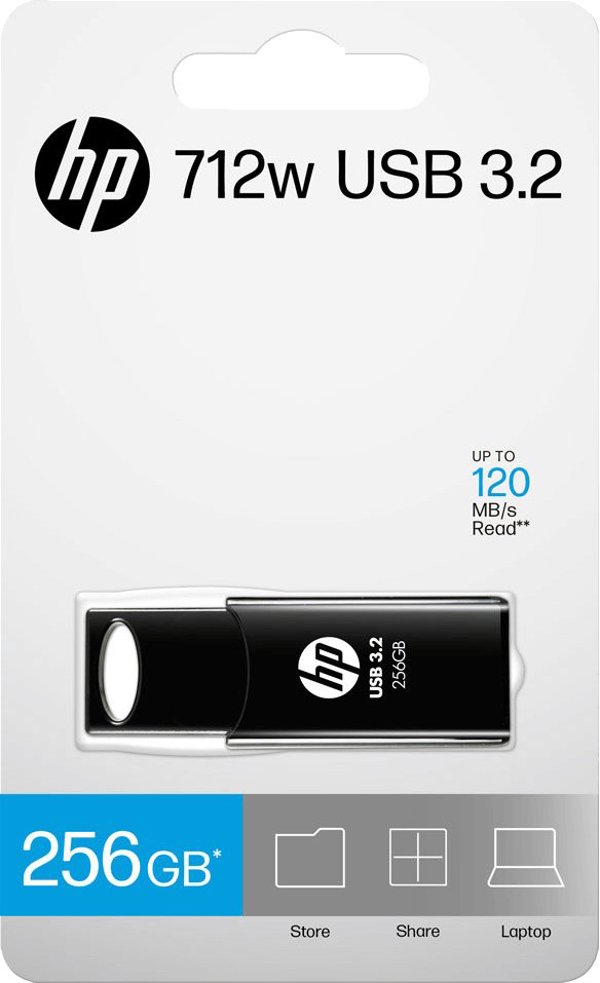 HP 712w USB 3.2 Flash Drive 256GB Μαύρο