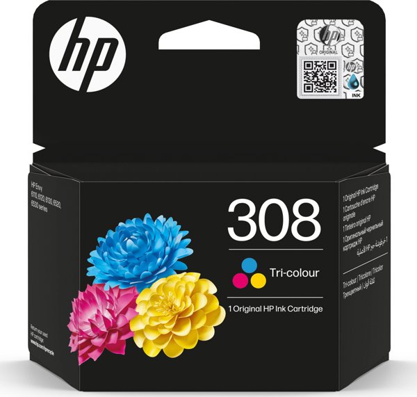 HP 308 Τρίχρωμο Αυθεντικό Μελάνι