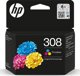 HP 308 Τρίχρωμο Αυθεντικό Μελάνι