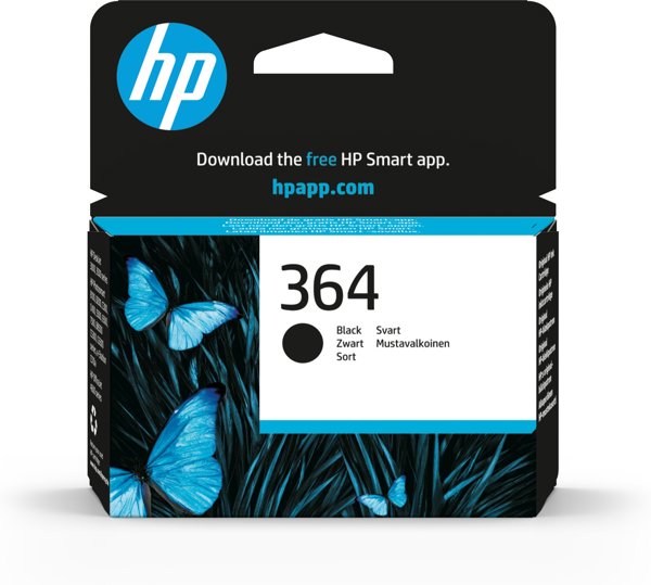 HP 364 αυθεντικό μαύρο δοχείο μελάνης