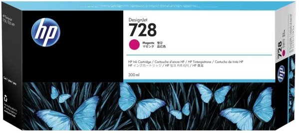 HP 728 300 ml μωβ δοχείο μελάνης