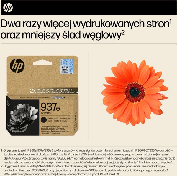 HP 937e EvoMore (4S6W9NE) Ink Cartridge, Black