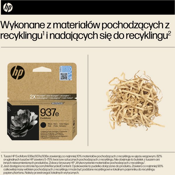 HP 937e EvoMore (4S6W9NE) Ink Cartridge, Black