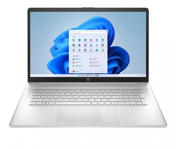 HP 17-cp2333nw Ryzen 5 7520U 17.3"FHD IPS 300nits AG 8GB LPDDR5 5500 SSD512 Radeon 610M Cam720p 41Wh Win11 Naturalne srebro 2Y