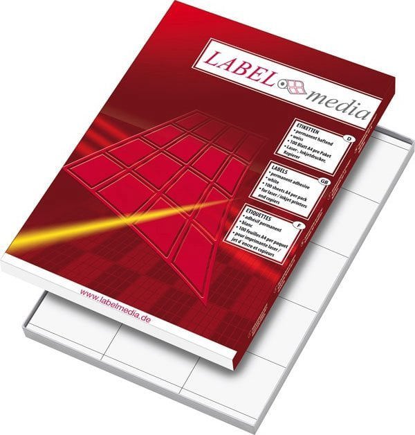 Ετικέτες HP Ddhesive LabelMedia, A4, Λευκό, 52.5x29.7 mm, (40) (100) 0707-763