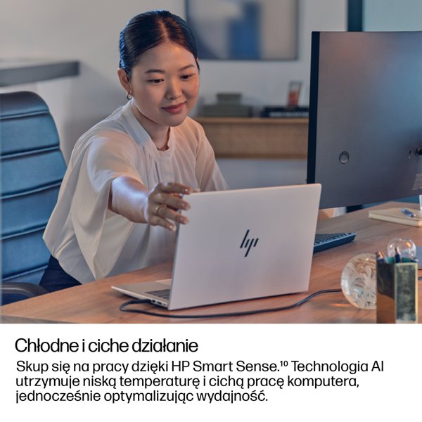 HP EliteBook 8 G1i Next Gen AI PC Copilot+ PC Intel Core Ultra 7 258V Laptop 35,6 cm (14") WUXGA 32 GB LPDDR5x-SDRAM 1 TB SSD Wi-Fi 7 (802.11be) Windows 11 Pro Srebrny