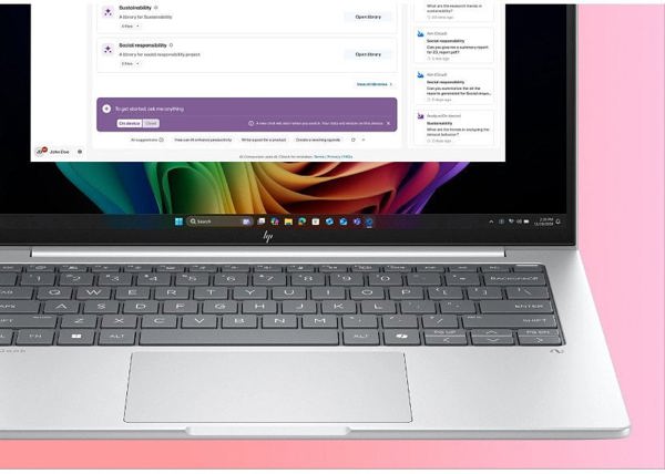 HP EliteBook 8 G1i Next Gen AI PC Copilot+ PC Intel Core Ultra 7 258V Laptop 35,6 cm (14") WUXGA 32 GB LPDDR5x-SDRAM 1 TB SSD Wi-Fi 7 (802.11be) Windows 11 Pro Srebrny