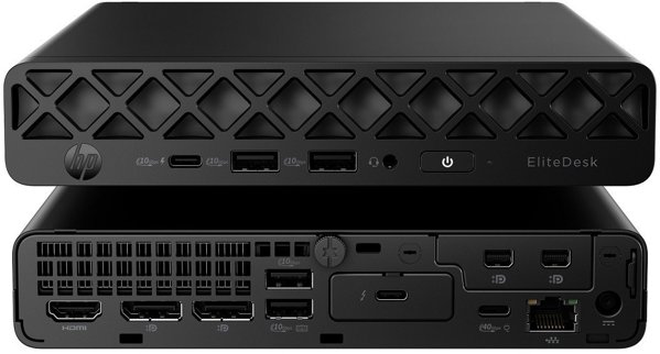 HP EliteDesk 8 G1a Mini PC, Ryzen 5 220, RAM 16GB, SSD 512GB NVMe, Radeon 740M, Wi-Fi 6, Bluetooth 5.4, Windows 11 Pro, Μαύρο