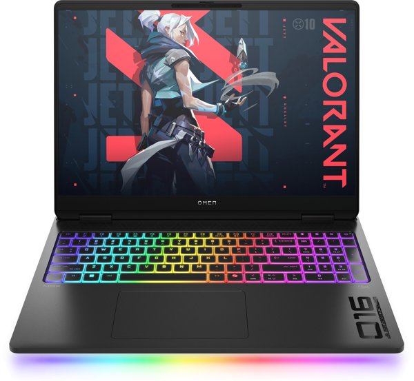 HP OMEN MAX Gaming 16-ah0222nw Intel Core Ultra 9 275HX Laptop 40,6 cm (16") WQXGA 32 GB DDR5-SDRAM 1 TB SSD NVIDIA GeForce RTX 5070 Ti Wi-Fi 7 (802.11be) Windows 11 Home AI PC Czarny