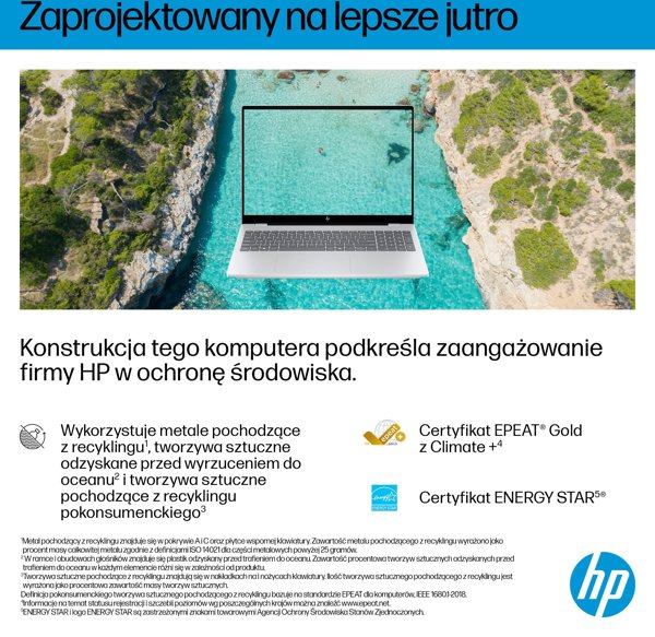 HP OmniBook 7 Laptop 16-az0222nw, 16" 2K, Intel Core 5 210H, 16GB DDR5, 512GB SSD, Windows 11 Home, Ασημί