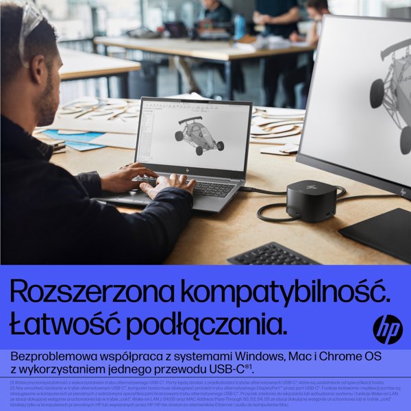 Σταθμός σύνδεσης HP Thunderbolt Dock G4 USB-C / Thunderbolt / HDMI / 2 x DP / 280W