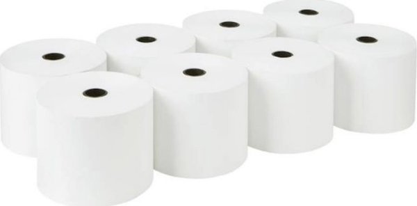 HP πλάτος 80mm, μήκος 40m, θάμνοι 12mm, μέγιστη διάμετρος 55mm, 48gsm Χαρτί Θερμικού Εκτυπωτή Ταμειακής Μηχανής, 8 τεμάχια (805512-T)