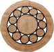 H&S Decoration Χαλί boho από γιούτα, στρογγυλό, Ø 90 εκ.